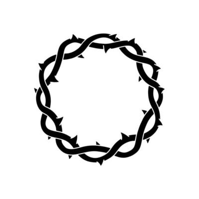 wreath of thorns illustration vector