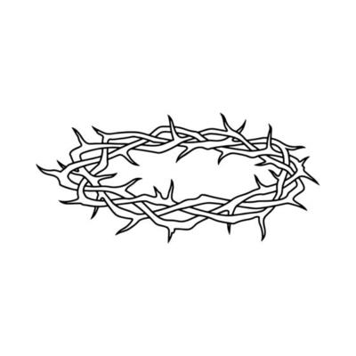 wreath of thorns illustration vector