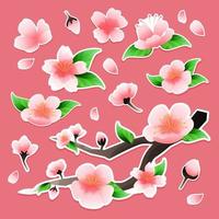 Spring Cherry Blossom Journal Sticker