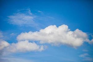 blue sky with cloud nature background photo