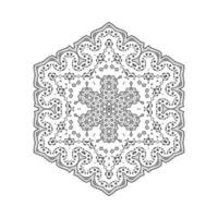 vector de mandala para un hermoso diseño