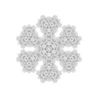 vector de mandala de arte de línea elegante para diseño