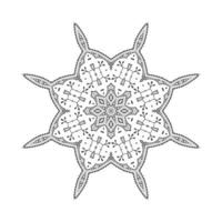 hermoso vector de mandala de arte de línea para el diseño