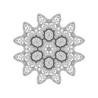 beautiful line art mandala vector