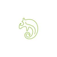 Chameleon logo icon design template illustration vector