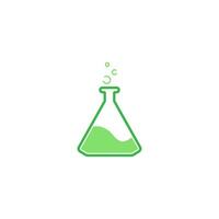 Science bottle lab logo icon design template vector