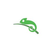 Chameleon logo icon design template illustration vector