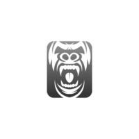 Gorilla logo design vector icon template