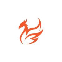 Phoenix logo icon design template vector