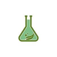 Science bottle lab logo icon design template vector