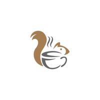 Squirrel logo vector icon design illustration