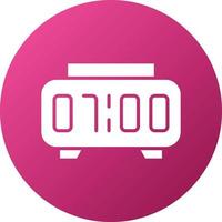 Digital Clock Icon Style vector