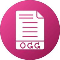 estilo de icono de ogg vector