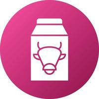 estilo de icono de leche vector