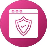 Web Protection Icon Style vector