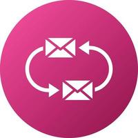 Exchange Mails Icon Style vector