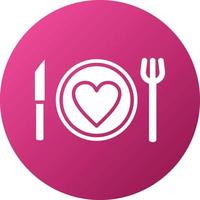 Wedding Dinner Icon Style vector