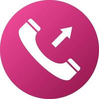 Outgoing Call Icon Style vector