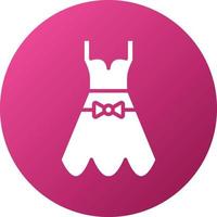 estilo de icono de vestido femenino de boda vector