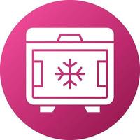 Deep Freezer Icon Style vector