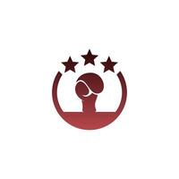 Boxing  logo icon design template illustration vector