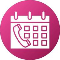 Schedule Call Icon Style vector