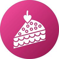 Cake Slice Icon Style vector