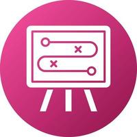 estilo de icono de estrategia vector