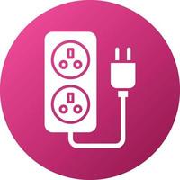 Power Socket Icon Style vector