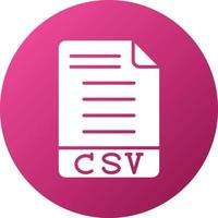 CSV Icon Style vector