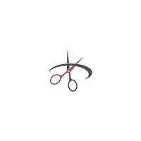 Scissor icon ilustration template vector