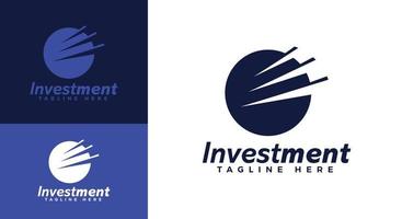 Logo templates for investment vector