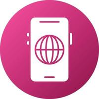 Mobile Web Icon Style vector