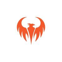 Phoenix logo icon design template vector