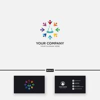 abstract sport yoga simple logo design health modern vector