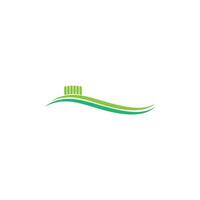 Toothbrush icon logo design template illustration vector