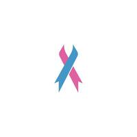 Breast cancer awareness,ribbon logo vector