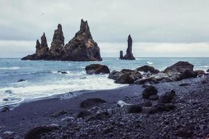 The Rock Troll Toes. Reynisdrangar cliffs photo