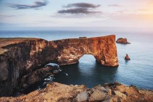 Cape Dyrholaey at southern Iceland. Altitude 120 m photo