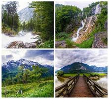 collage de paisajes de montaña foto