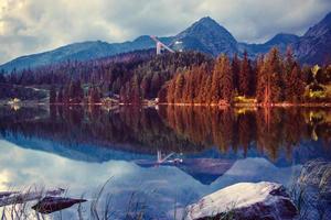 Lake Strbske pleso in High Tatras mountain, Slovakia Europe photo