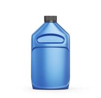 botella de productos de mantenimiento de automóviles sobre un fondo blanco. aceite, detergentes y lubricantes. ilustración 3d foto