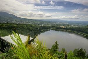 Khayangan Skyline Wonosobo tourist attractions. photo