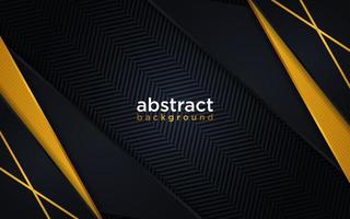 Abstract modern futuristic black background with line gold gradient vector