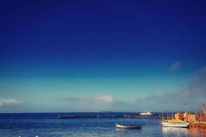 boat in the sea. photo