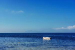 boat in the sea. photo