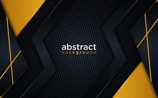 Abstract modern futuristic black background with line gold gradient vector