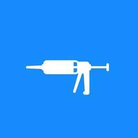 silicone gun vector icon