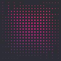 halftone vector background with colorful dots on dark