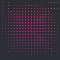 halftone vector background with colorful dots on dark